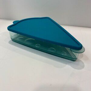 Tupperware Keep"N Heat Pizza Keeper Teal Blue